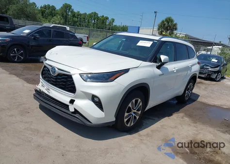 2021 Toyota Highlander Hybrid Xle из США, поврежденный, VIN 5TDGARAHXMS503736